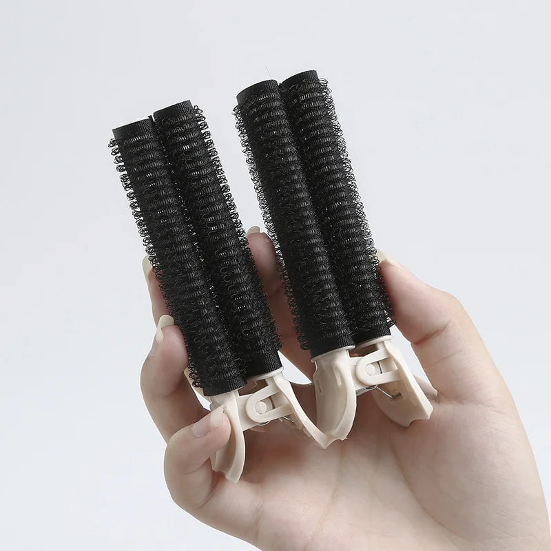 2-Pack Bangs Hair Root Fluffy Clips | Curling Barrel Rollers Hair Curling Clips QXL