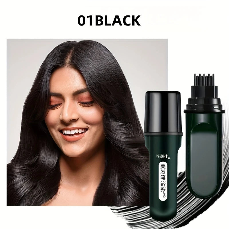 Portable Hair Color Stick | Temporary Gray Coverage & Comb Hair Color Stick QXL BLACK