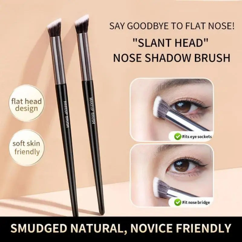 Oblique Flat Nose Contour Brush | Concealer & Smudge Contour Makeup Brush QXL