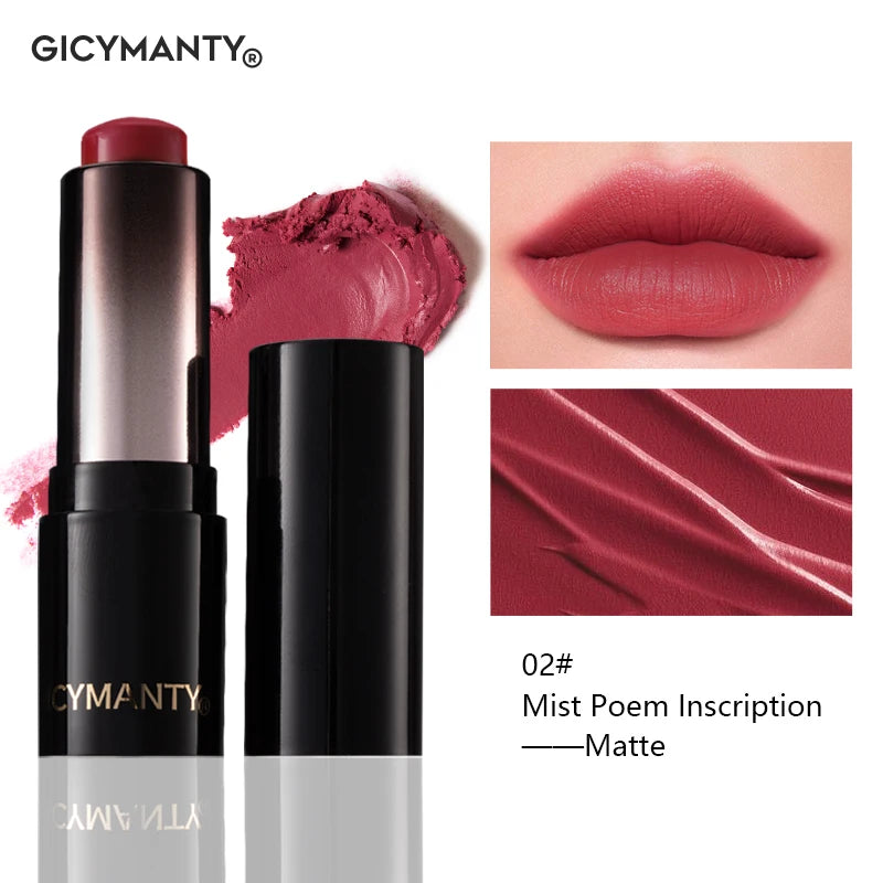 GICYMANTY Matte Lipstick | Transfer-Proof Long-Lasting Lip Stain Matte Lipstick QXL 02