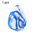 Marbling Water-Drop Makeup Sponge | Foundation Concealer Puff Makeup Sponge Puff QXL 1pcs blue
