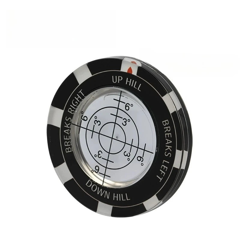 Acrylic Golf Slope Reader & Ball Marker | Putting Aid Golf Alignment Aid QXL black
