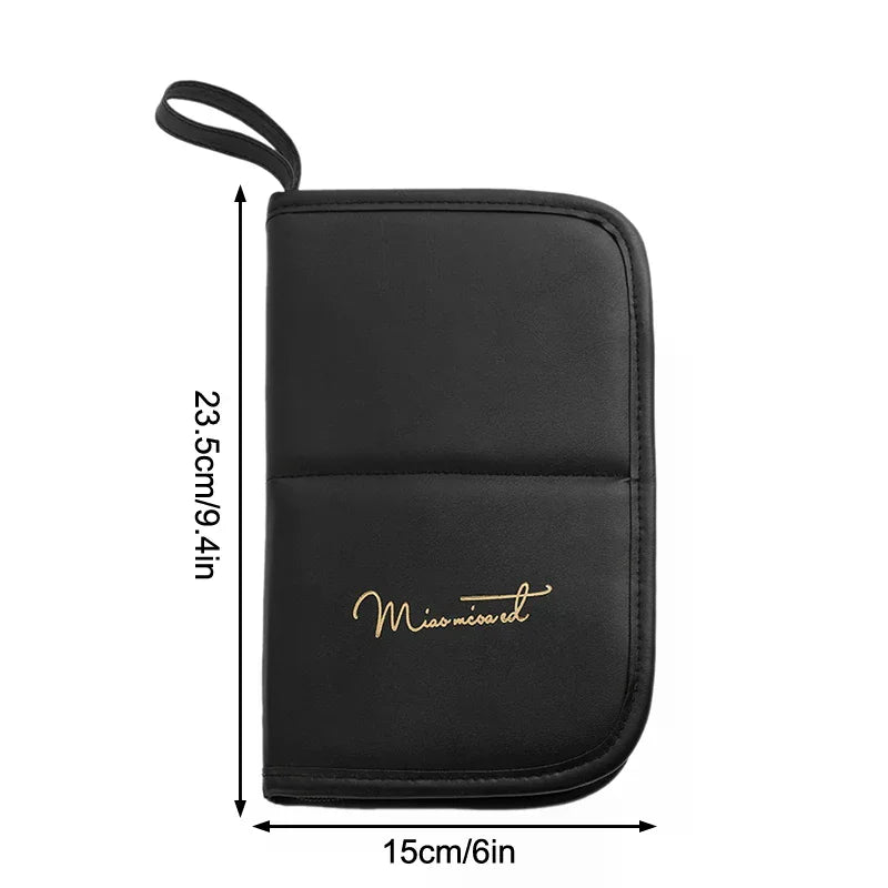 Waterproof Travel Makeup Brush Holder Bag | Stand-Up Foldable Makeup Brush Holder QXL