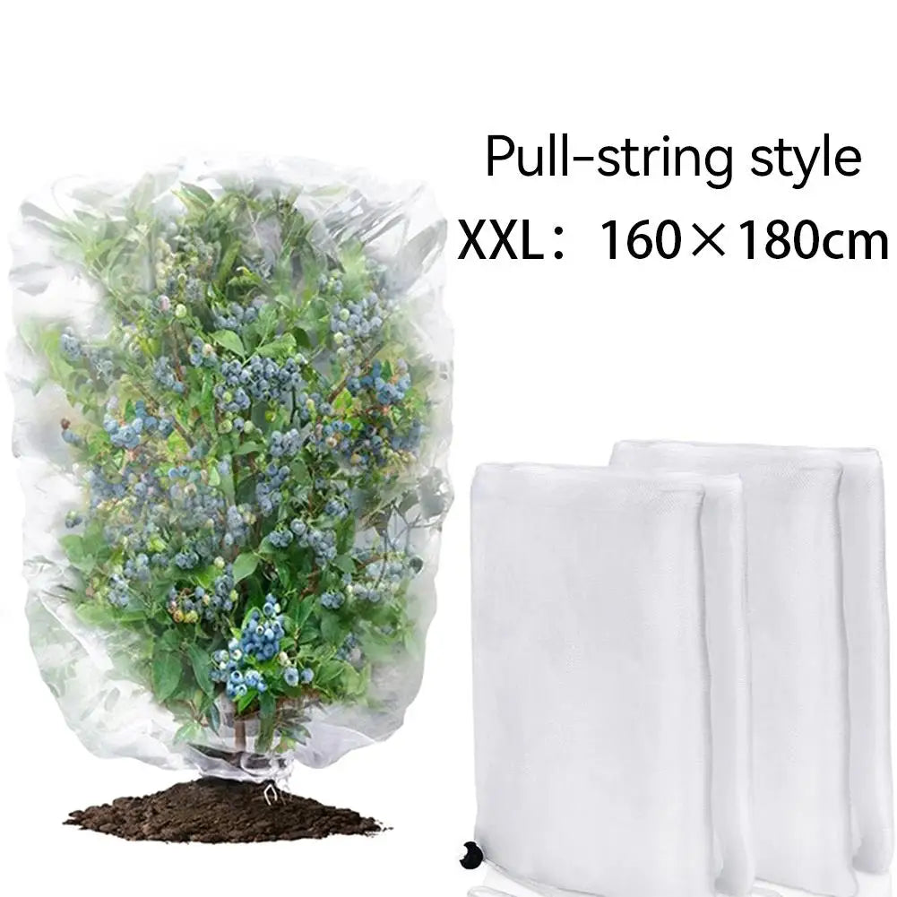 Plant Insect Netting Cover | Zip Drawstring HDPE Mesh Guard Plant Insect Netting QXL A 160x180cm