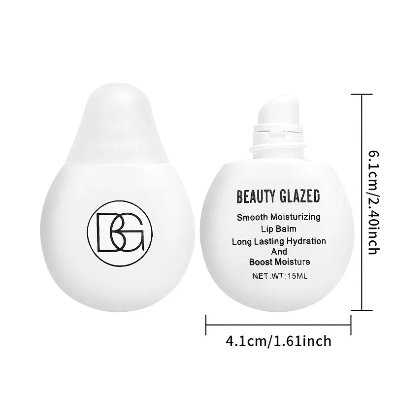 BEAUTY GLAZED Lip Balm with Plant Squalane & Amino Acids 15ml Nourishing Lip Balm QXL
