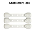 5-Pack Baby Safety Cabinet & Drawer Locks | Adjustable Straps Baby Safety Lock QXL B158 -Gray-3Pcs