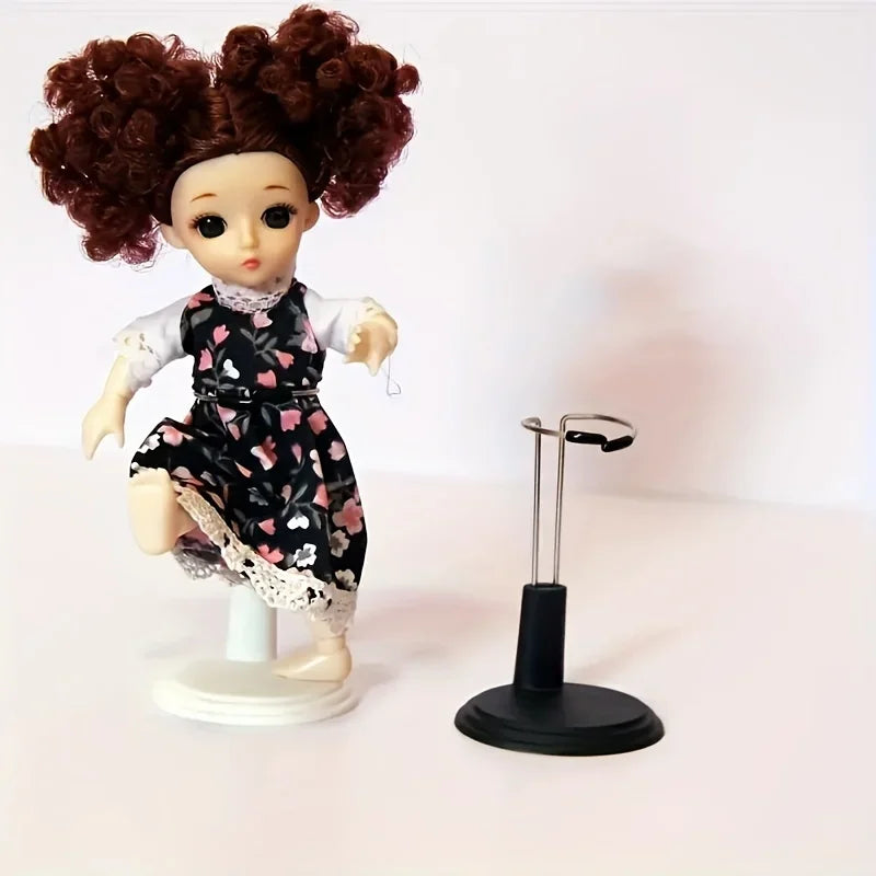 2-Pack Adjustable Doll Display Stand Brackets – Black & White Doll Display Stand QXL