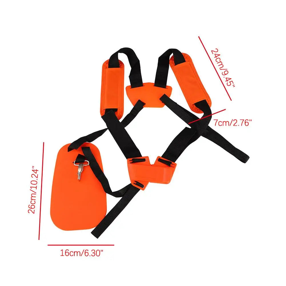 Double Shoulder Harness Strap for Brush Cutter & Grass Trimmer Garden Tool Harness QXL