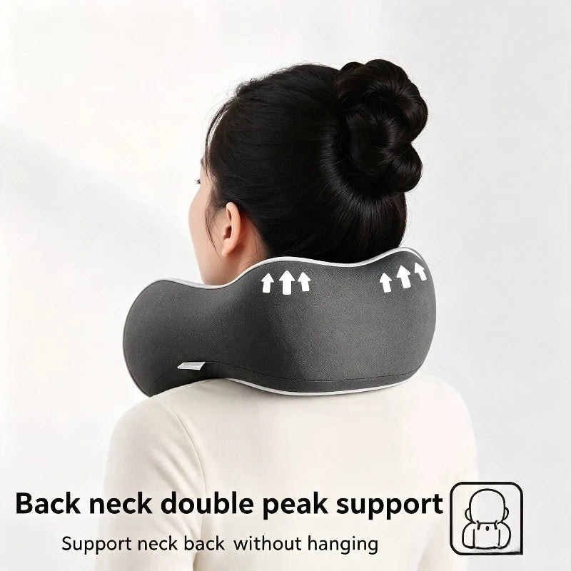 U-Shaped Memory Foam Travel Neck Pillow | Airplane & Office Travel Neck Pillow QXL