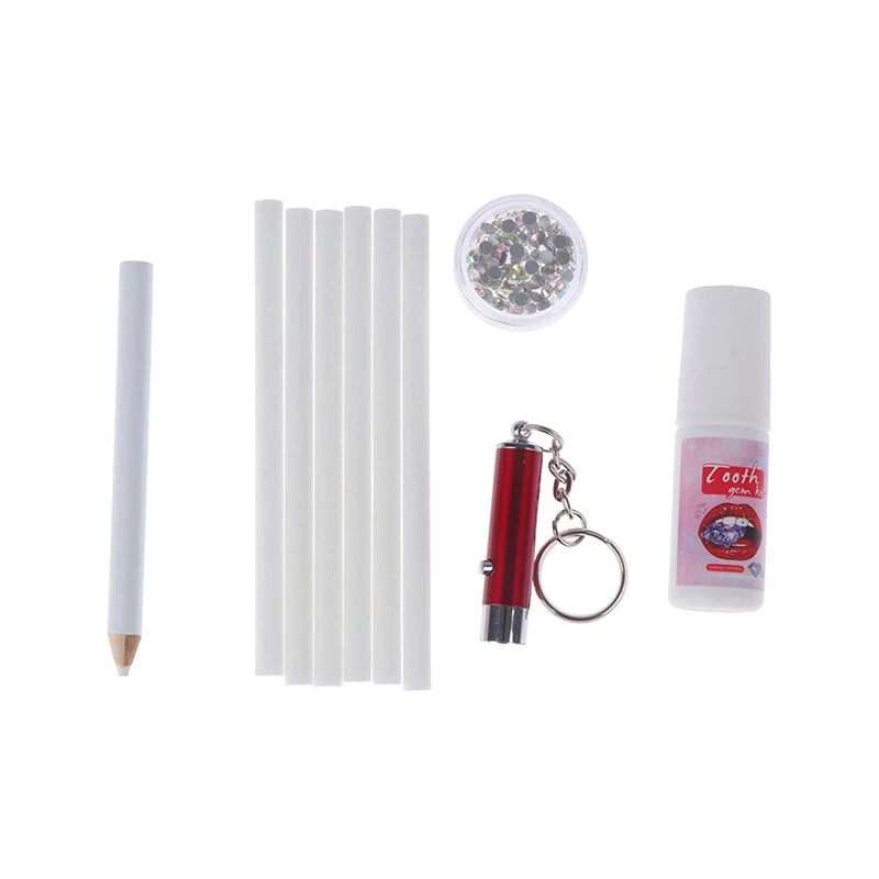 DIY Tooth Gem Kit with Curing Light & Glue | AACAR Set Tooth Gem Kit QXL