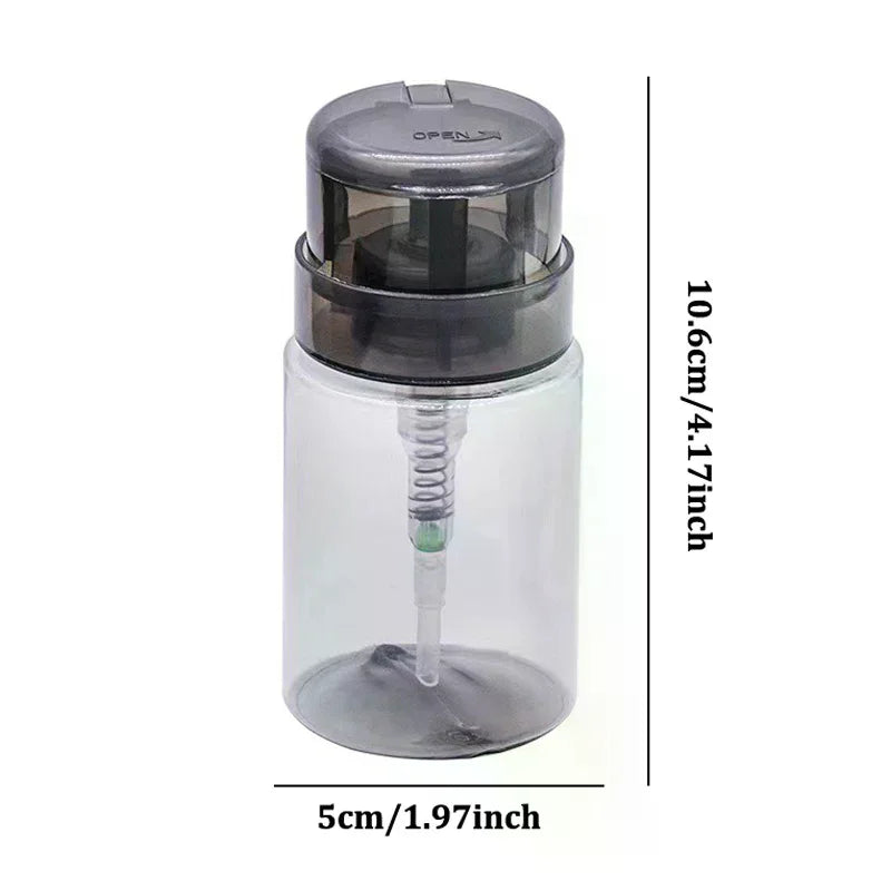Refillable Press Pump Dispenser Bottle for Nail Polish Remover Pump Dispenser Bottle QXL