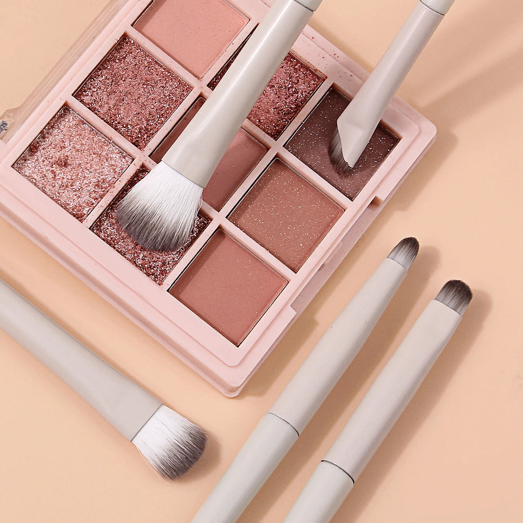 KOSSHOW 7-Pc Eye Makeup Brush Set with Sponges Eye Makeup Brush Set QXL