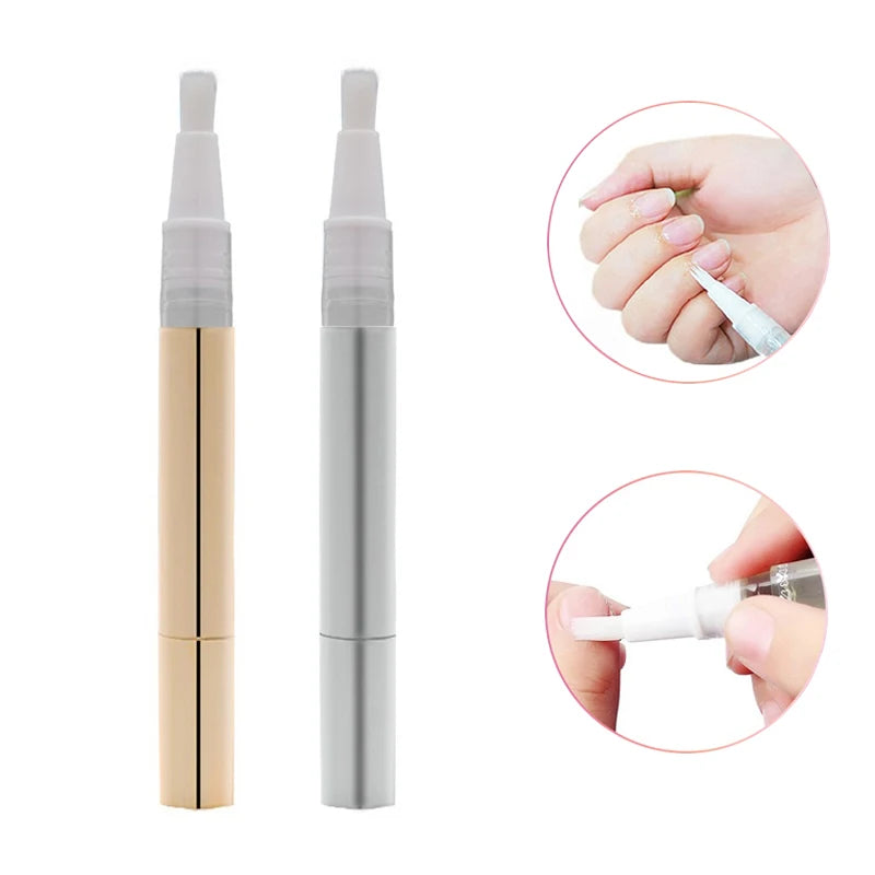 3ml Refillable Twist Pen | Cuticle Oil & Lip Gloss Brush Refillable Applicator Pen QXL