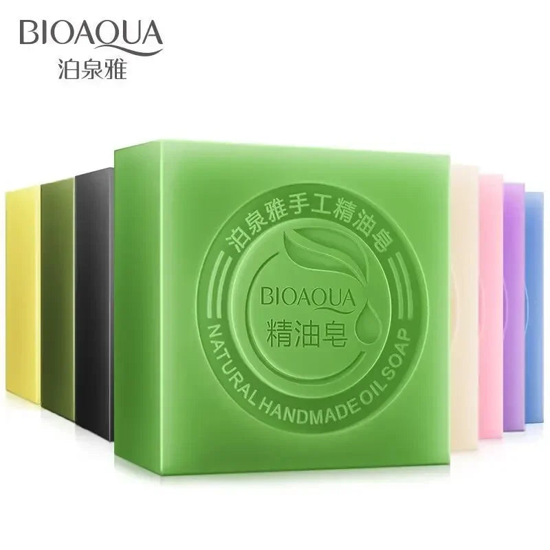 Bioaqua Natural Essential Oil Handmade Soap 100g | 9 Scents Essential Oil Soap QXL