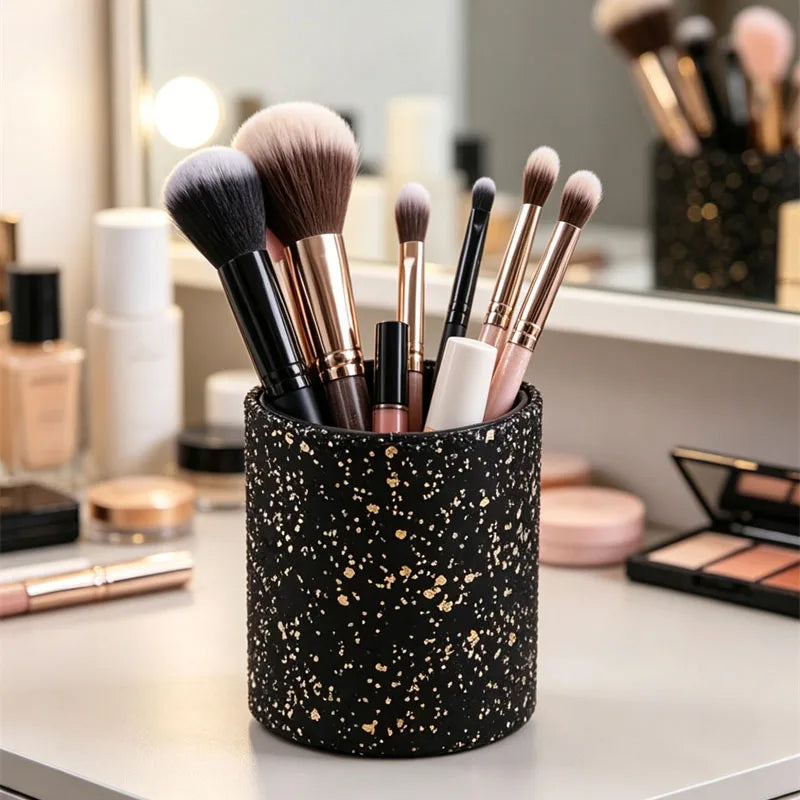 Glitter Rhinestone Makeup Brush Holder & Desk Organizer Makeup Brush Holder QXL