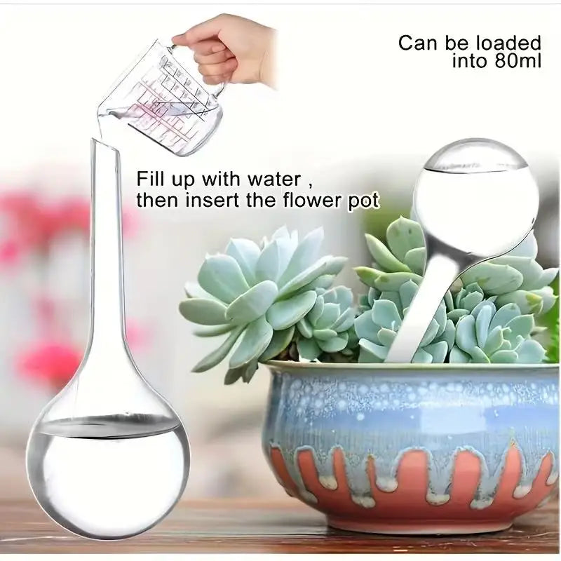 Self-Watering Globes | Adjustable Drip Irrigation 2 or 4 Pack Drip Irrigation Globe QXL