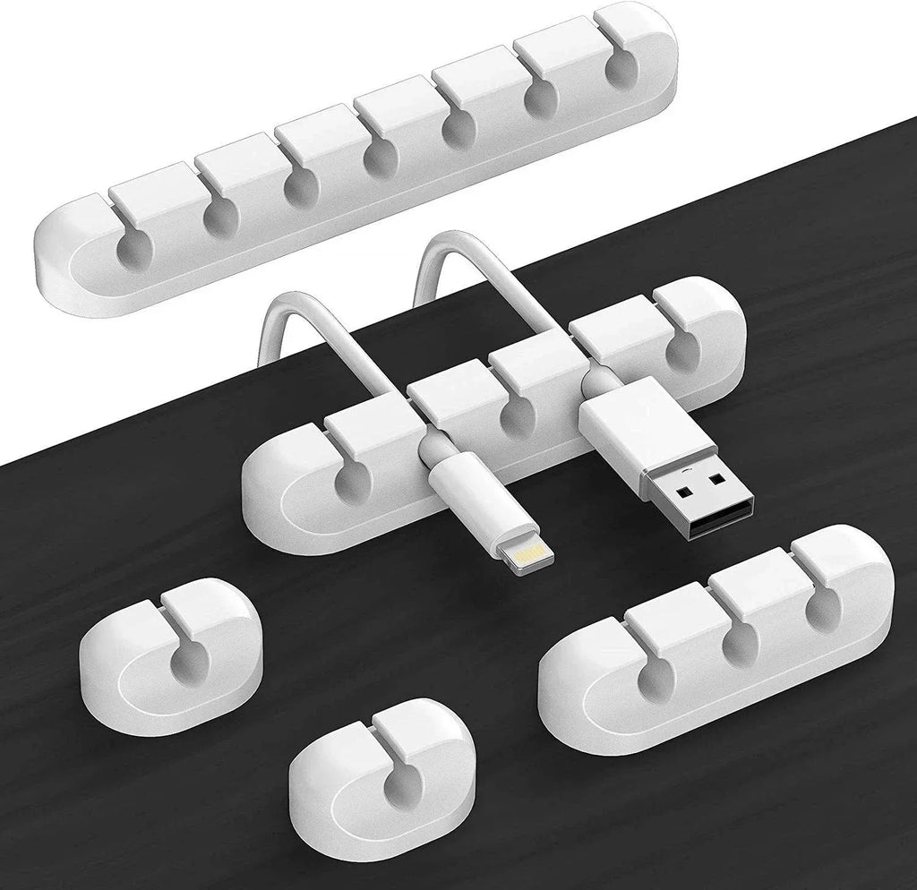 Silicone Cable Winder & Wire Organizer Clips – Self-Adhesive Cable Organizer Clips QXL