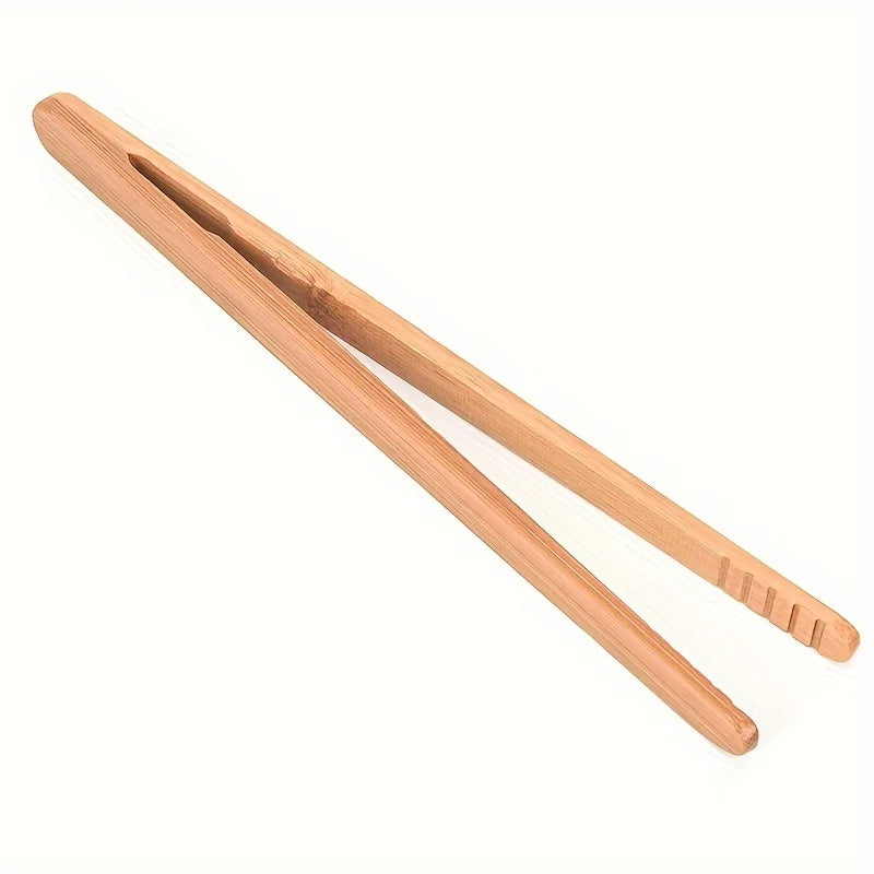 Wooden Toast Tongs | Ultra-Grip Kitchen Tongs for Bread & Fruit Kitchen Tongs QXL