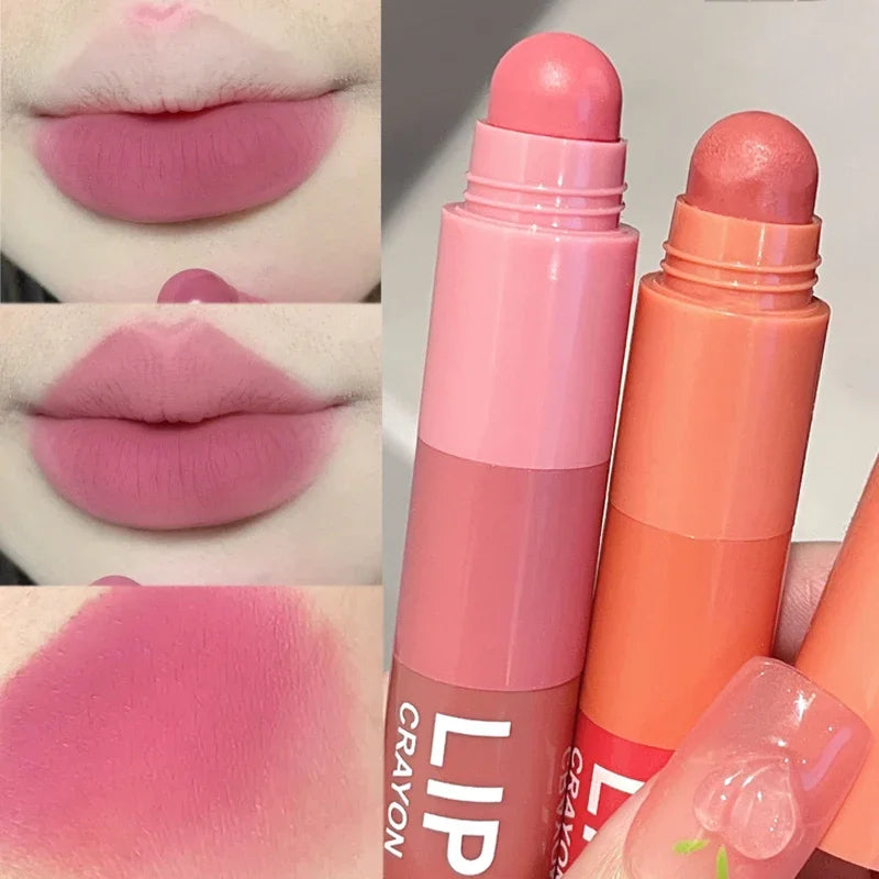 4-Piece Matte Crayon Lipstick Set | Waterproof Velvet Lip Tint Matte Crayon Lipstick QXL