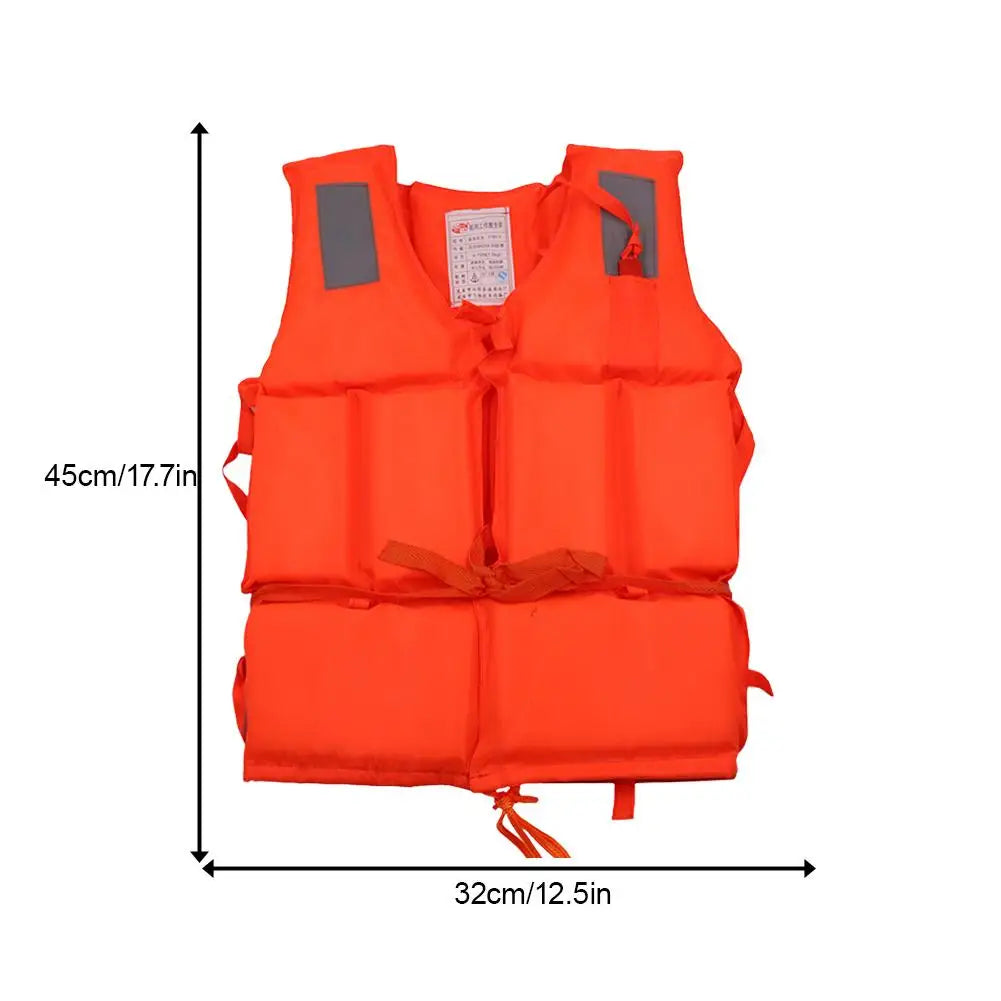 Orange Foam Life Jacket Vest | Adult Boating & Water Safety Foam Life Jacket QXL