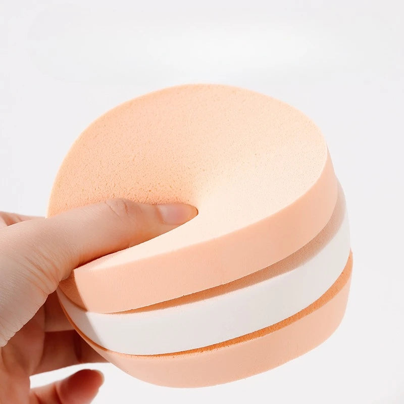 Round Foundation Puff | Soft Wet & Dry Makeup Sponge Makeup Sponge Puff QXL