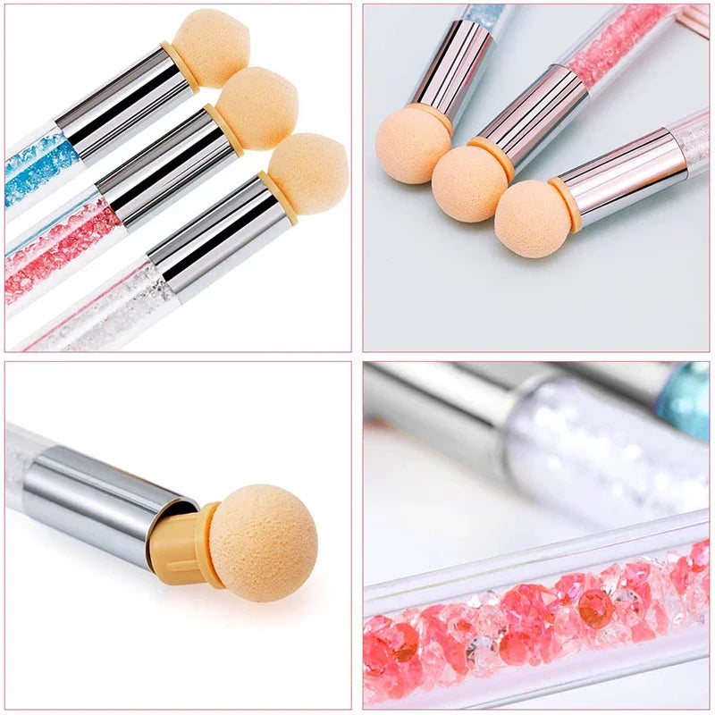 Nail Art Gradient Sponge Replacement Heads – Dotting Pen Tips Nail Art Sponge Tips QXL