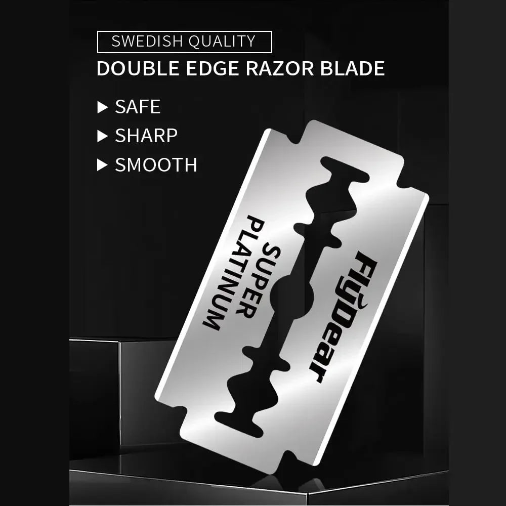Vvocci Double-Sided Stainless Steel Razor Blade | Barber Tool Razor Blade QXL
