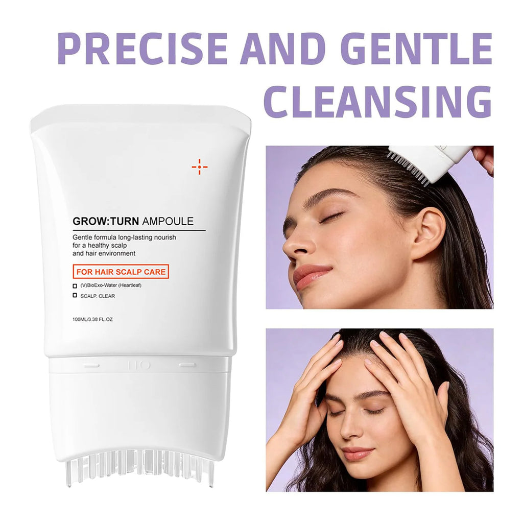 Scalp Care Serum & Massager Brush | Nourishing Hair Treatment Scalp Treatment Serum QXL