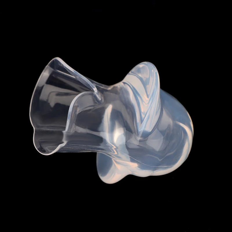 Silicone Tongue Retainer Anti-Snoring Mouthpiece Sleep Aid Anti-Snoring Mouthpiece QXL