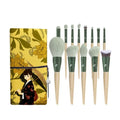 13-Piece Jade Bamboo Makeup Brush Set | Professional Kit Makeup Brush Set QXL 13 pieces of Polygon