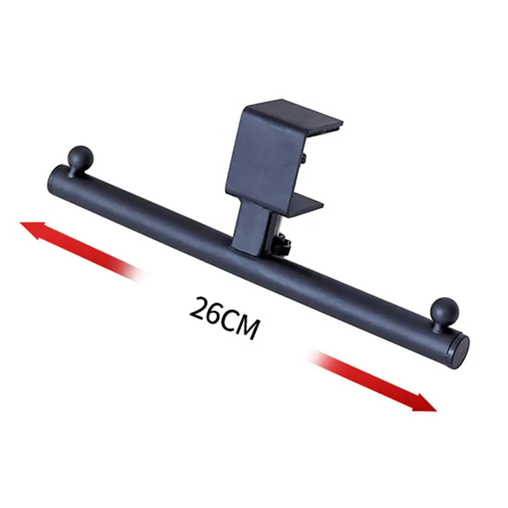 No-Drill Under-Desk Hook | Clamp Headset & Bag Hanger Under-Desk Hook QXL Black