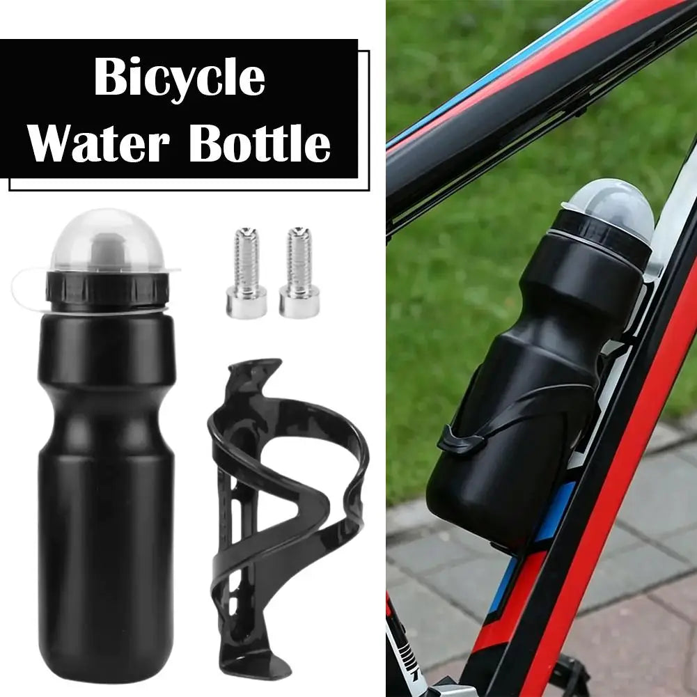 Bicycle Water Bottle 650ml | Dust Cover & Push-Pull Nozzle Cycling Water Bottle QXL