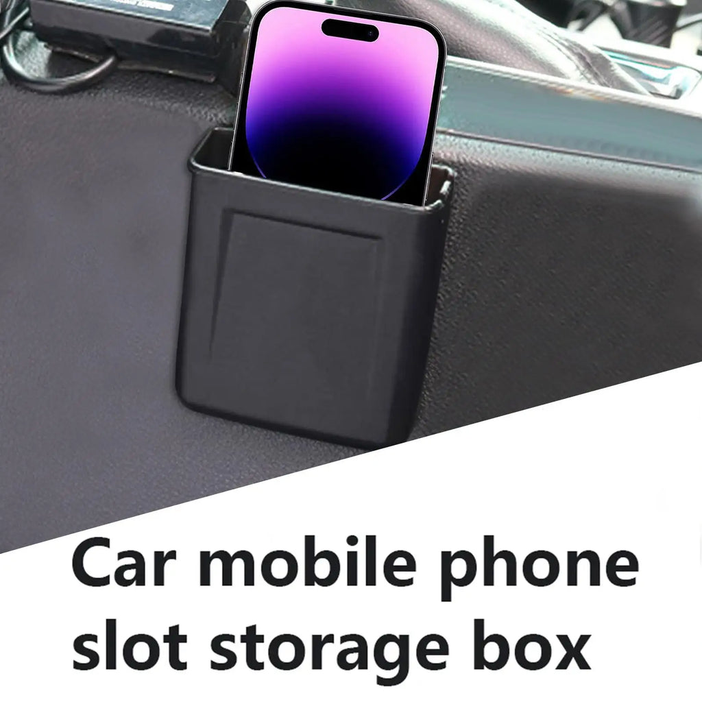 Sticky Adhesive Car Dash Organizer | Phone & Card Holder Box Car Dash Organizer QXL