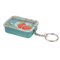 Slide Top Tin Box | Metal Storage Container with Keyring Slide Tin Storage Box QXL A6