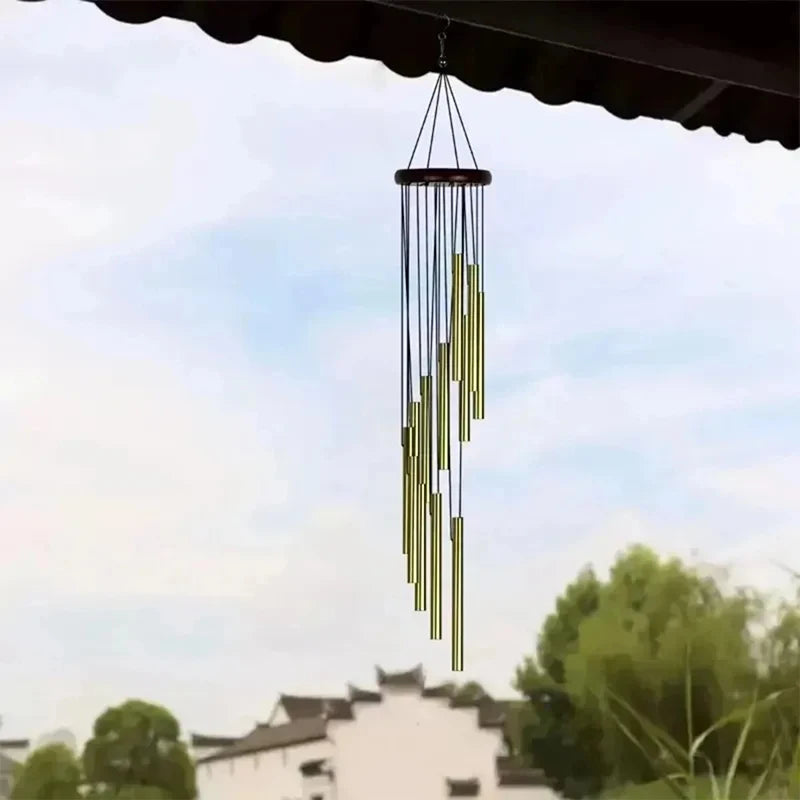 12-Tube Aluminum Wind Chimes | Outdoor Garden & Home Decor Outdoor Wind Chimes QXL