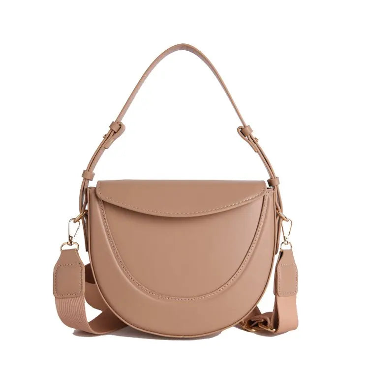 Elegant Luxury Leather Crossbody Handbag | Vintage Women's Bag Crossbody Handbag QXL Khaki