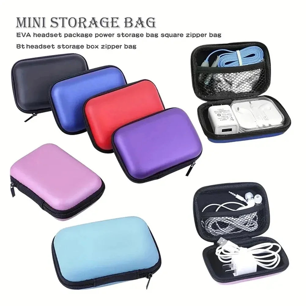 EVA Zipper Travel Case – Cable & Electronics Organizer Bag EVA Organizer Case QXL