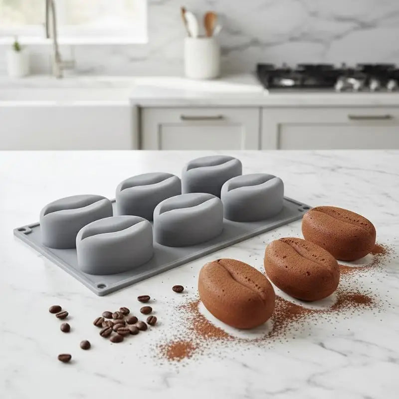 Silicone Coffee Bean Baking Mold | Chocolate Candy Cake Ice Tray Silicone Baking Mold QXL