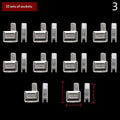 10-Set Metal Zipper Stopper Repair Kit | Open End Bottom Fix Zipper Repair Kit QXL 3