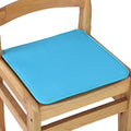 Cotton Blend Chair Seat Cushion 40x40cm | 7 Colors Tie-On Chair Seat Cushion QXL SKY BLUE 40x40cm