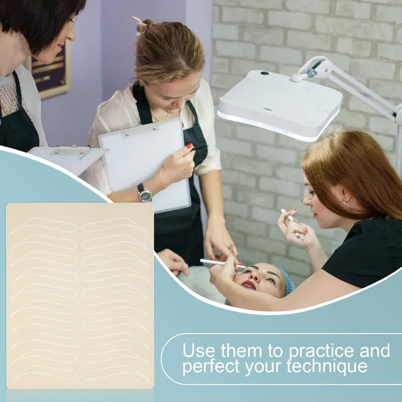 Silicone Tattoo Practice Skin | Double-Sided Microblading Training Tattoo Practice Skin QXL