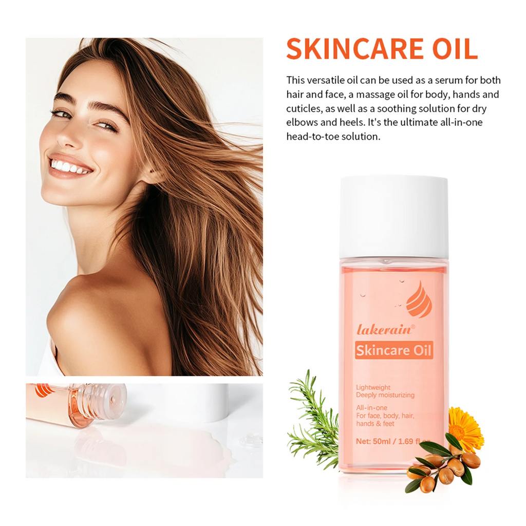 Lakerain Bio Skincare Oil – Vitamin A & E Face, Body & Hair Moisturizing Body Oil QXL