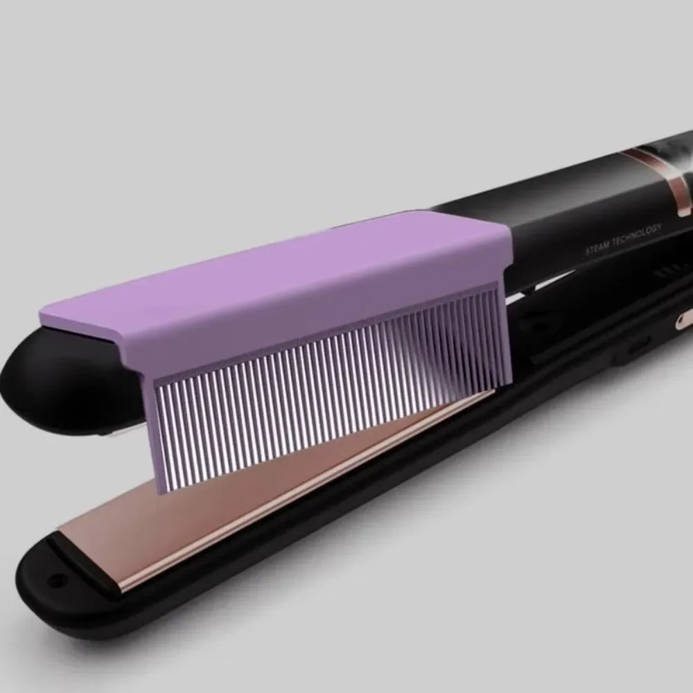 Clip-On Flat Iron Comb Attachment | Hair Straightening Tool Hair Styling Comb QXL