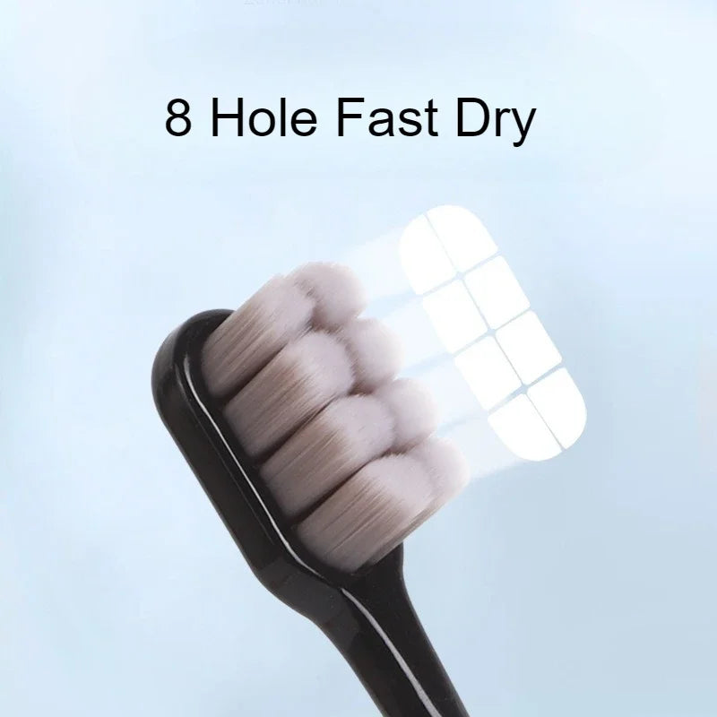 5-Pack Ultra-Soft Adult Manual Toothbrush | 12,000 Bristles Manual Toothbrush Set QXL