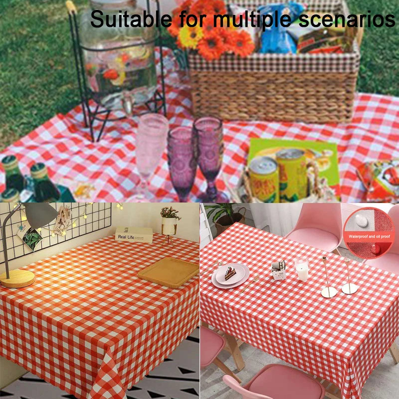 Red Checkered Tablecloth 160x160cm | Party & Wedding Décor Party Tablecloth QXL