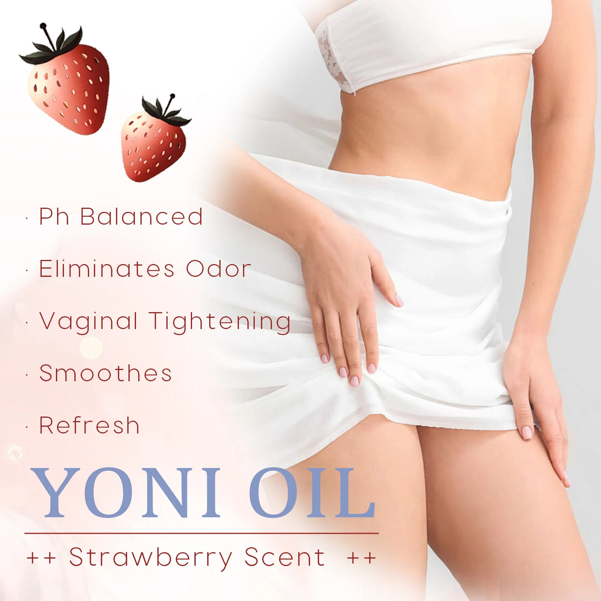 EELHOE Strawberry Yoni Oil – Plant-Based Intimate Care 30ml Intimate Care Oil QXL