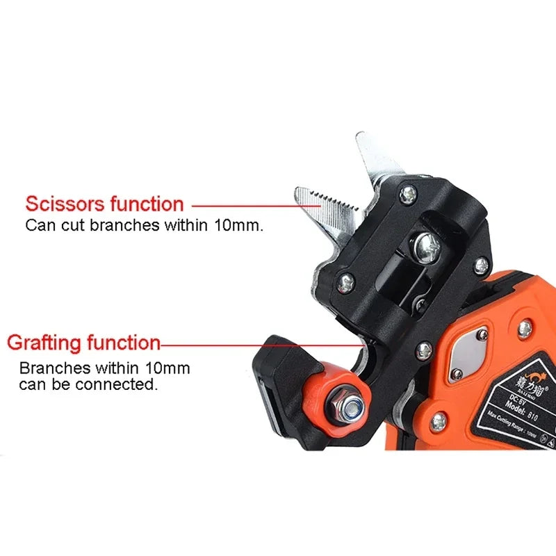 2-in-1 Electric Grafting Pruner | Rechargeable LCD Shears Electric Grafting Pruner QXL