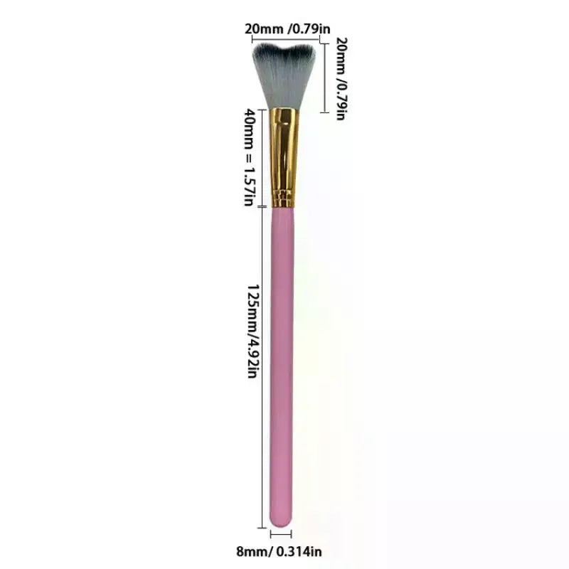 Lash Shampoo Curved Brush for Eyelash Extension Cleansing Lash Cleansing Brush QXL