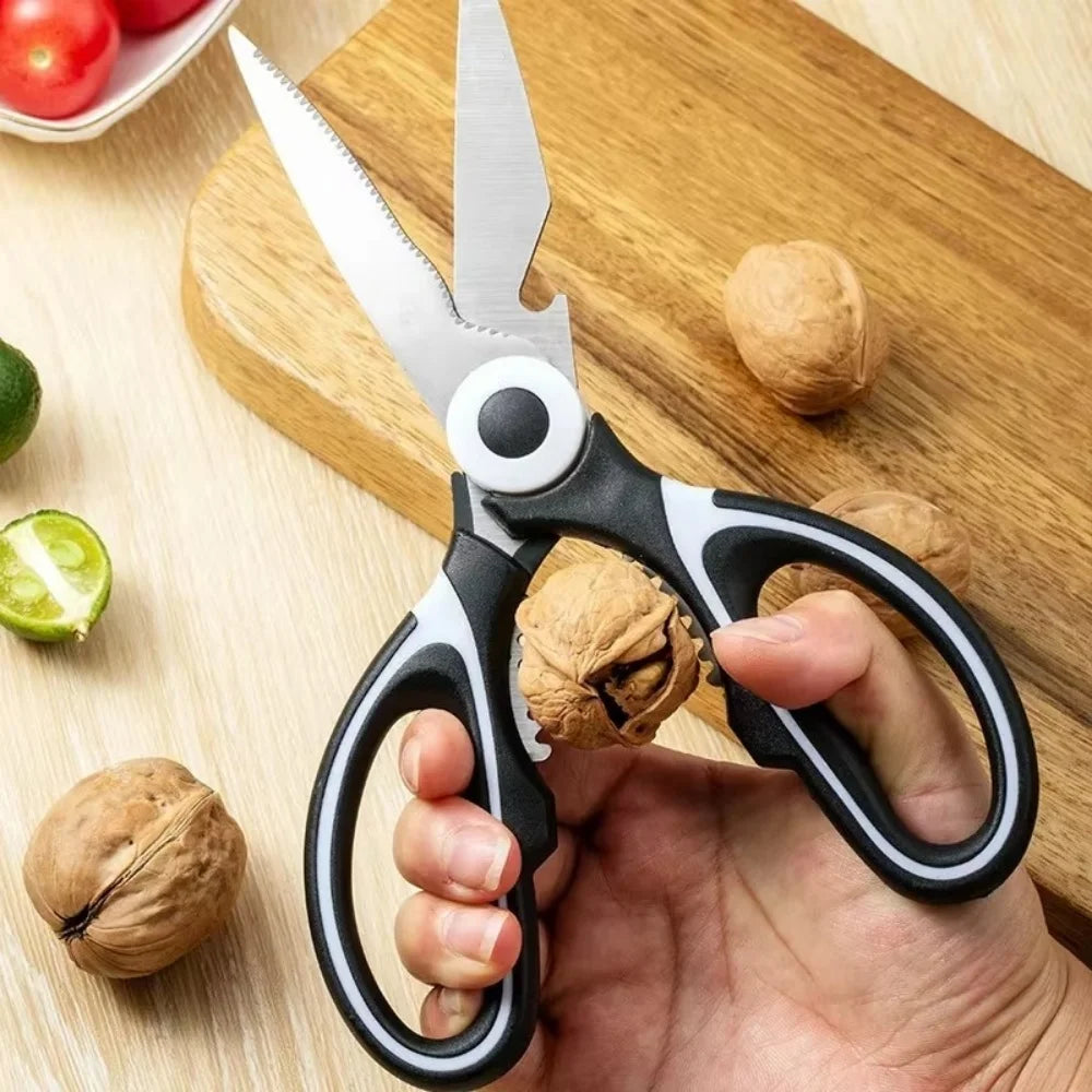 Heavy-Duty Stainless Steel Kitchen Scissors | Multifunctional Kitchen Scissors QXL