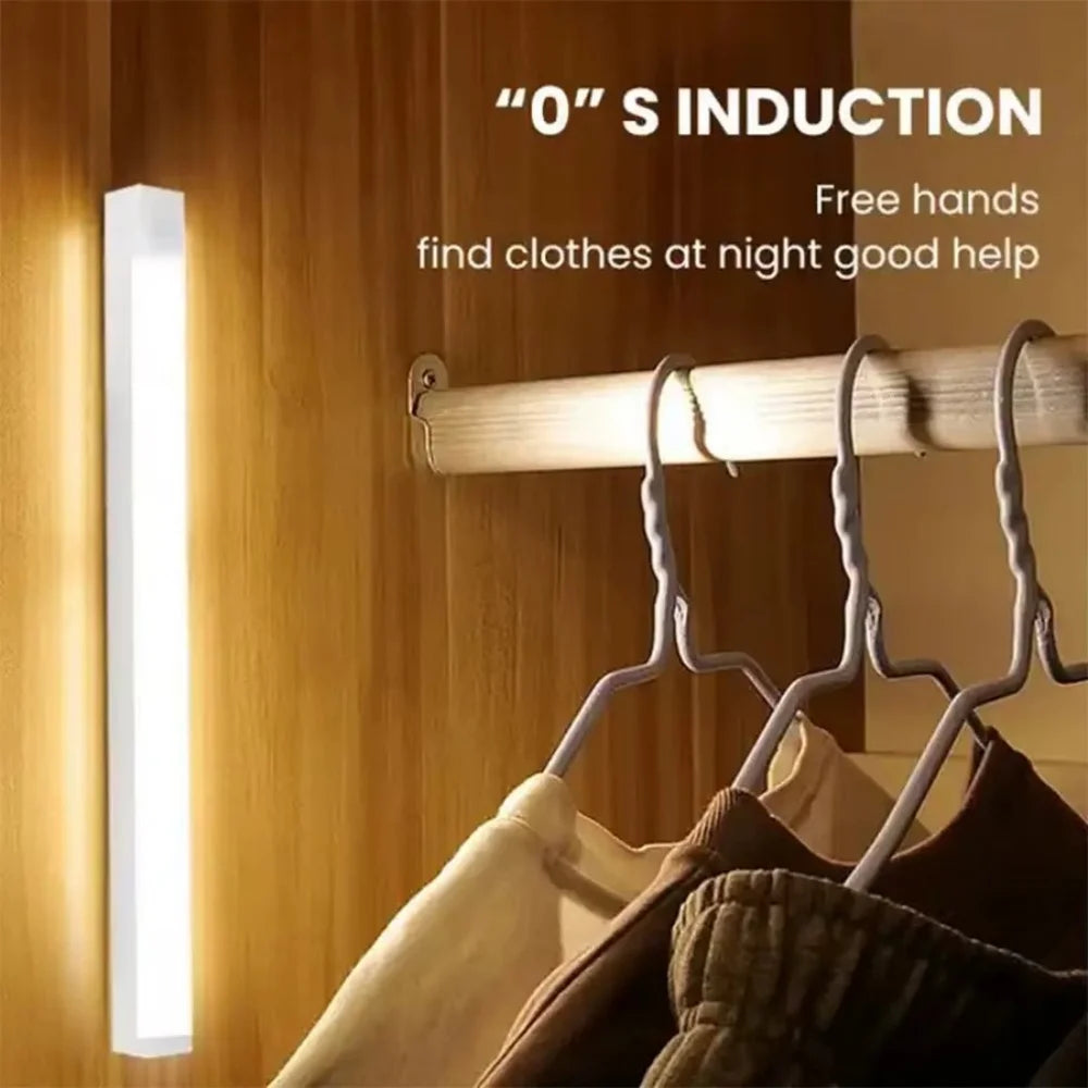 Wireless LED Motion Sensor Night Light Bar 50cm Rechargeable Motion Sensor Night Light QXL